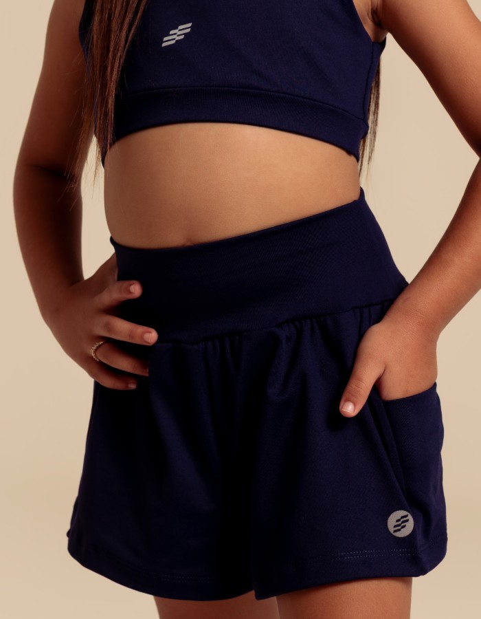 SHORT DUPLO INFANTIL COM BOLSOS LATERAIS