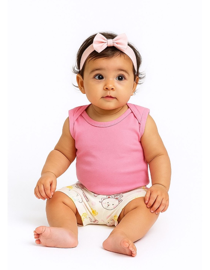 KIT BODY EGATA COM SHORT ESTAMPADO DENGUINHO 