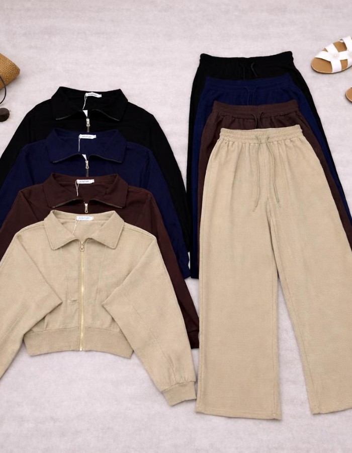 CASACO ZÍPER + CALÇA 