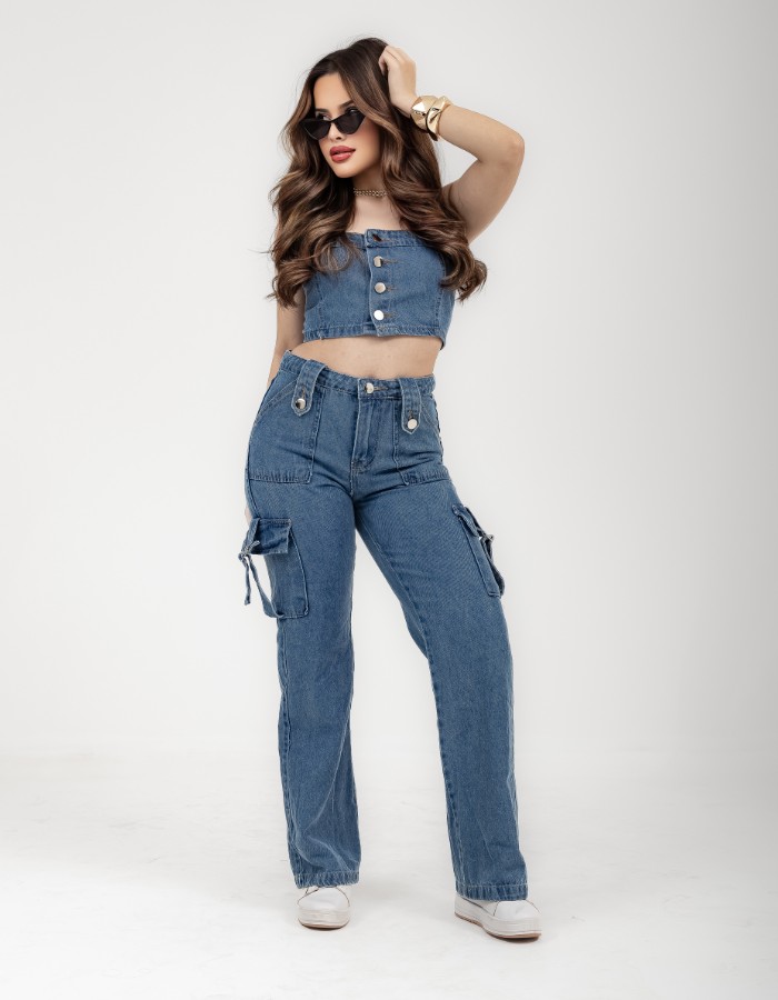 CONJUNTO JEANS DESGRADEADO