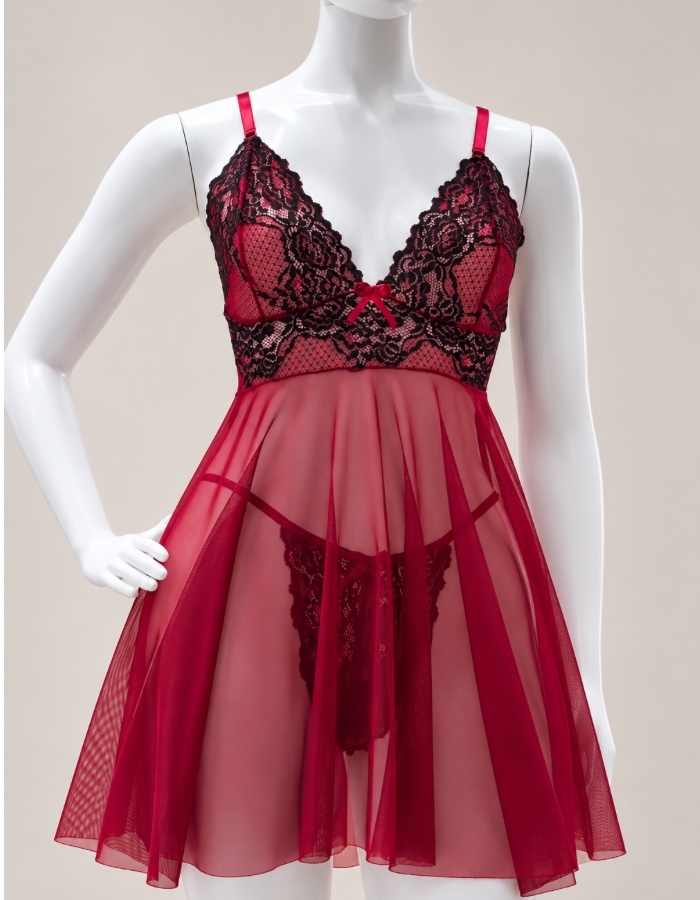CAMISOLA C FIO TULE BICOLOR 