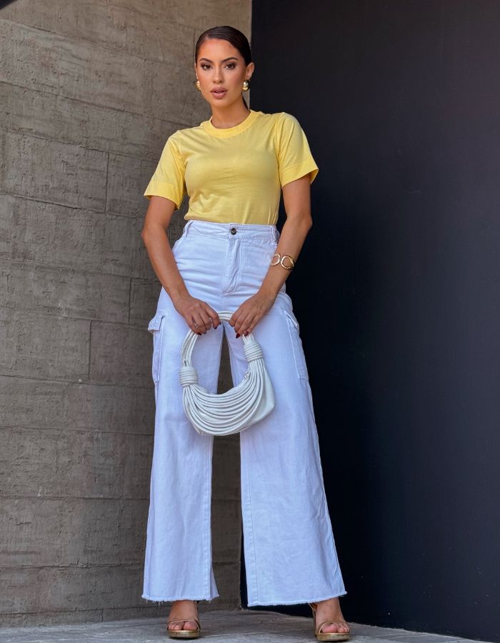 T-SHIRT ZARA AMARELO BEBÊ