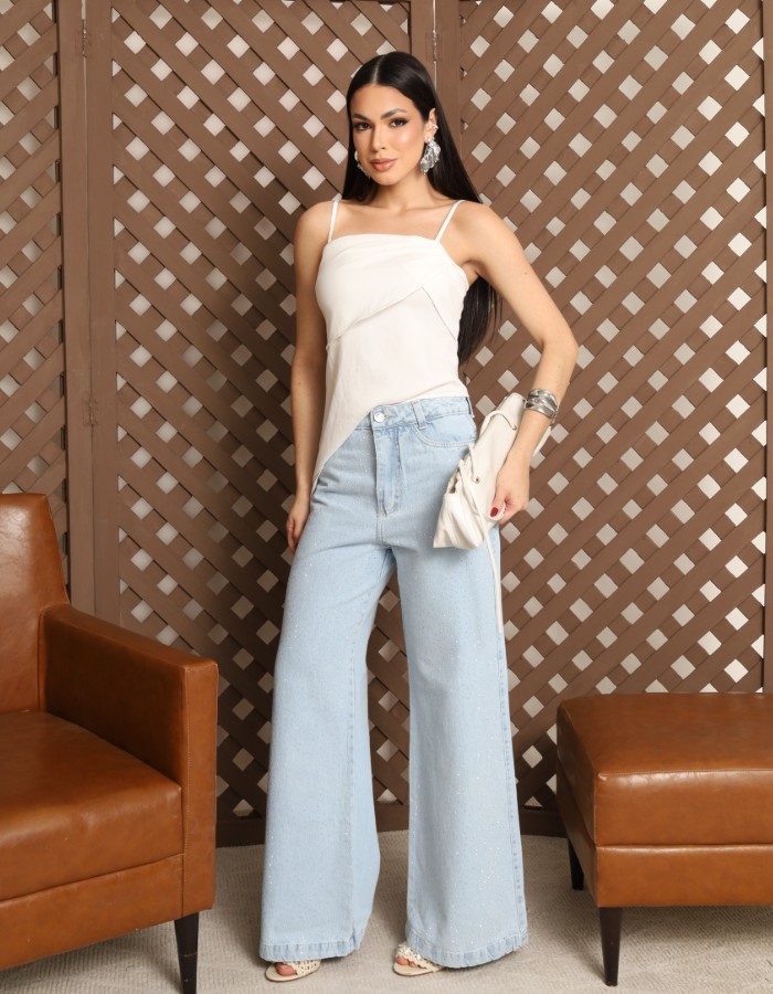 CALÇA SLIM 100%