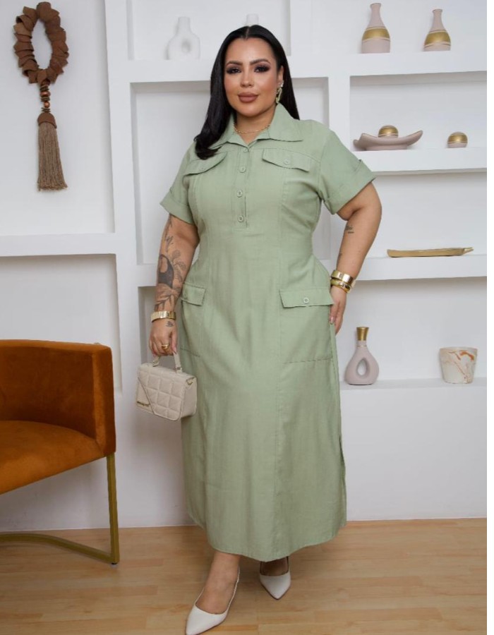Vestido Plus Clecia
