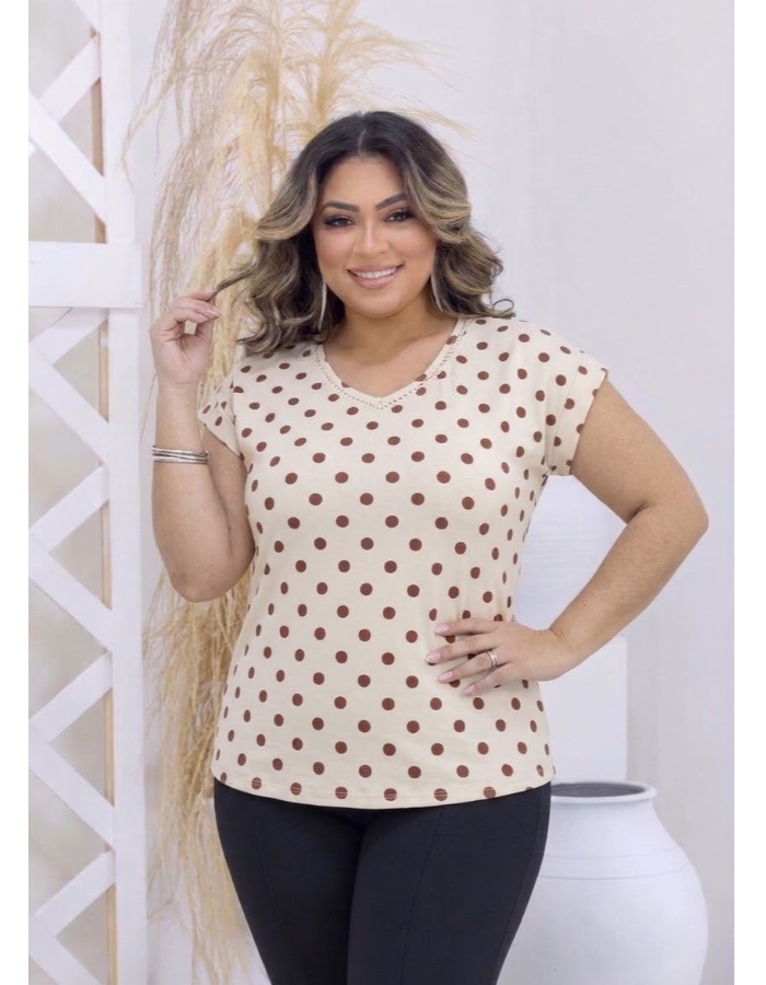 Blusa Poá fio torcido.