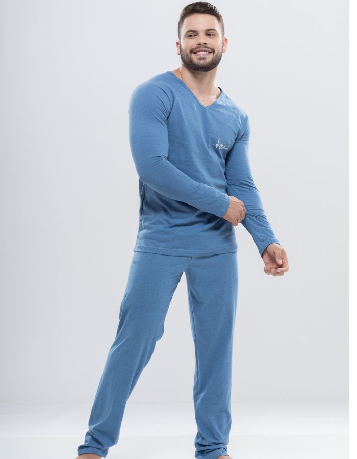 Pijama Manga Longa Masculino