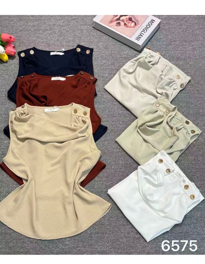 BLUSA CREPE SEDA C/ DETALHE NO OMBRO 
