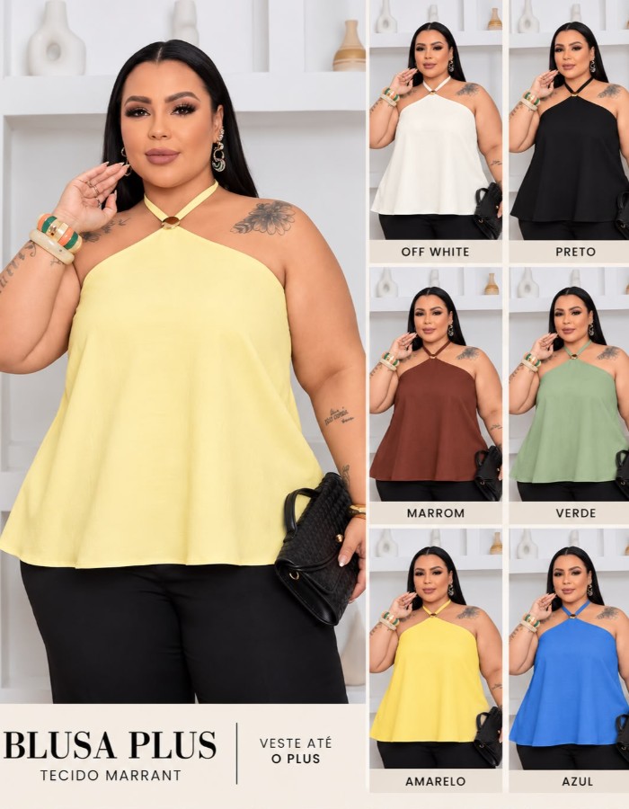BLUSA MARRANT PLUS COM FIVELA 44/46