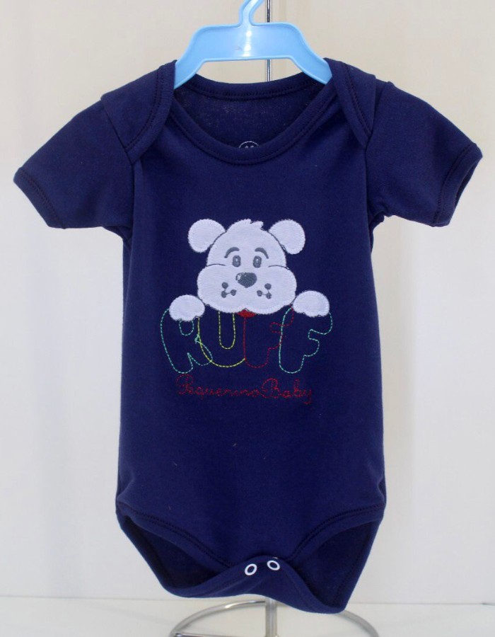 BODY BORDADO MANGA CURTA PEQUENINO BABY