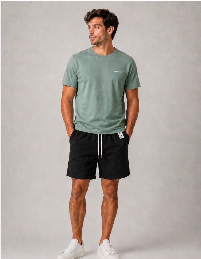 CAMISA GOLA CARECA VERDE CANA