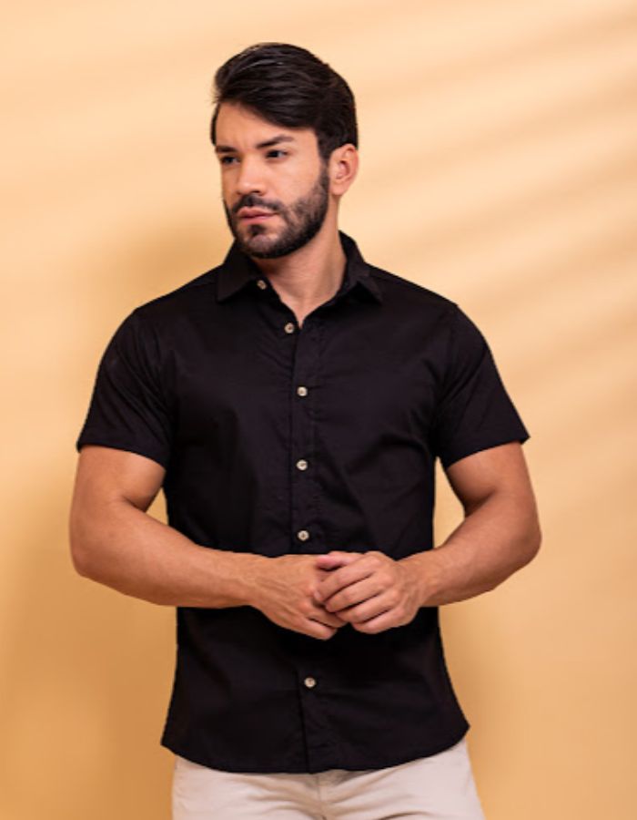 Camisa M/C DRG Algodão com elastano