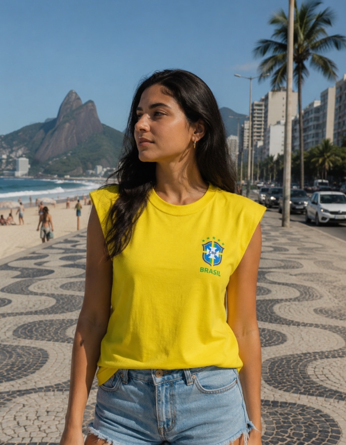 MUSCLE TEE SUEDE BRASIL (com ombreiras)
