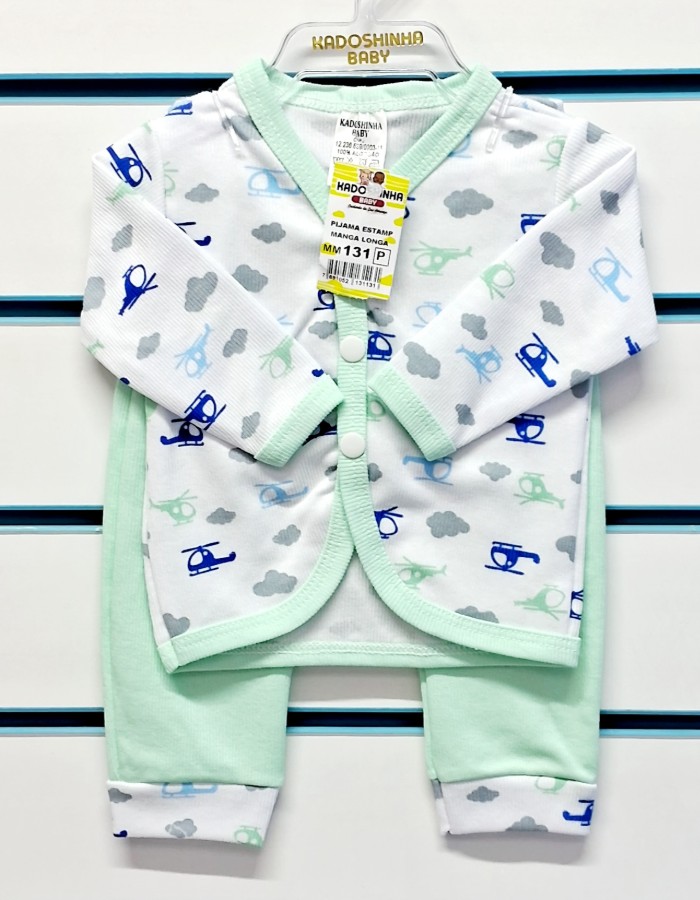 PIJAMA ESTAMPADO MANGA LONGA KADOSH