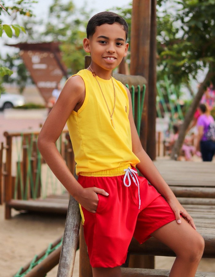 SHORT TACTEL LISO