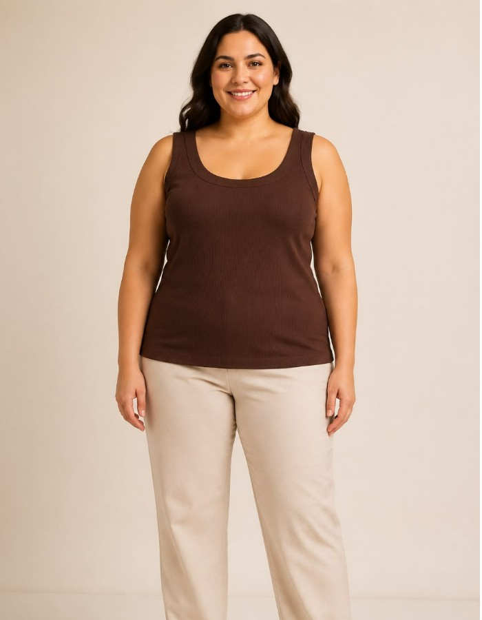 BLUSA M/GG ( MALHA CANELADA )