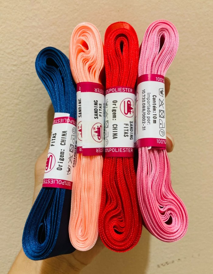 FITA DE ORGANZA 38MM C/ 10 METROS - UNIDADE