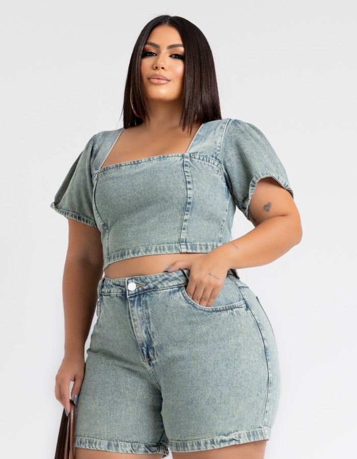 SHORT SLIM 100%