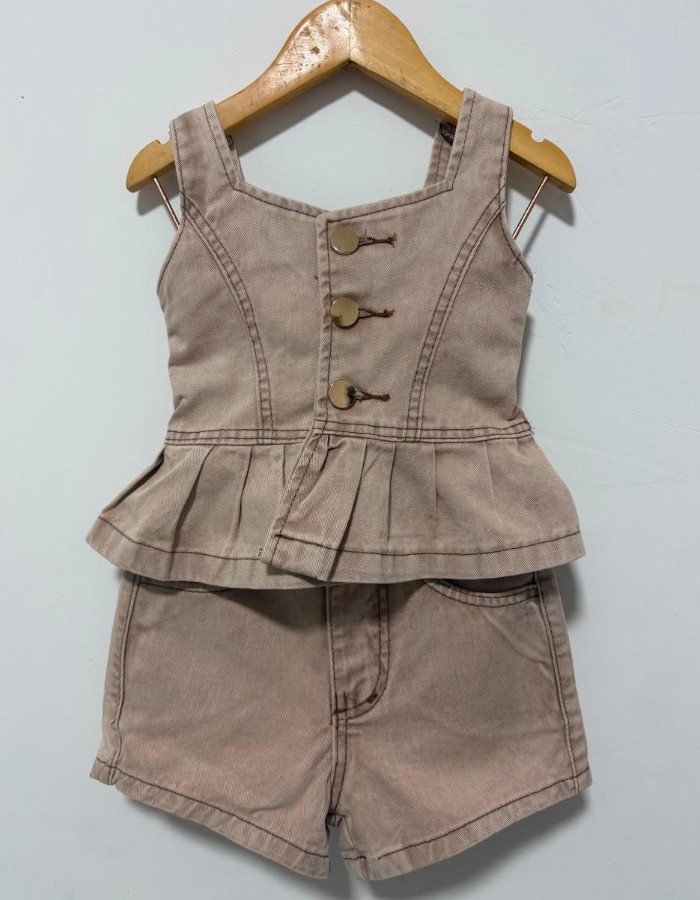 CONJUNTO CASTANHO INFANTIL DESGRADEADO