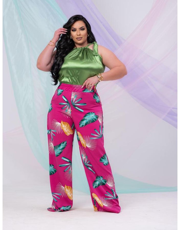 Calça pantalona ESTAMPA DIVERSAS