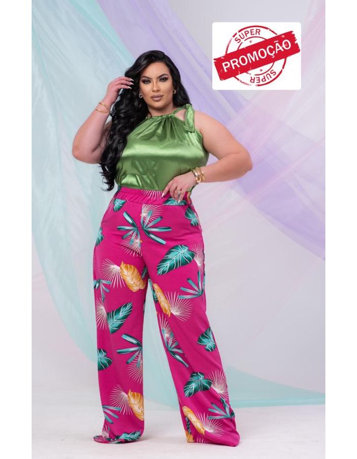Calça pantalona PLUS