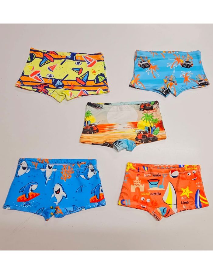 Sunga Boxer Infantil Estampada 