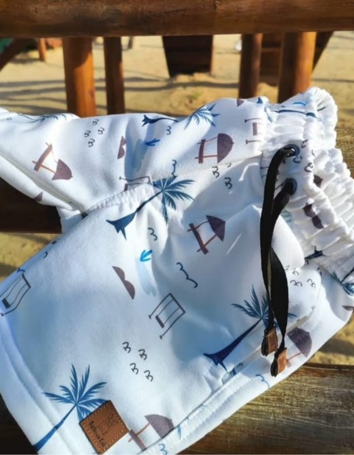 SHORT MOLETOM ESTAMPADO