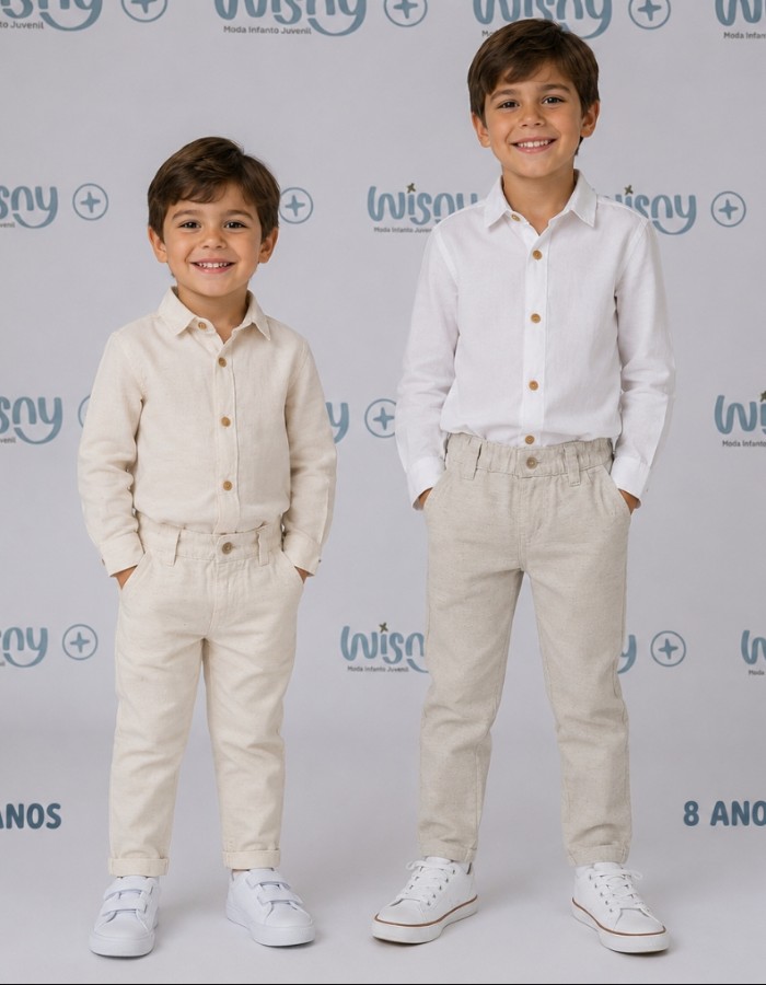 camisa linho manga longa 