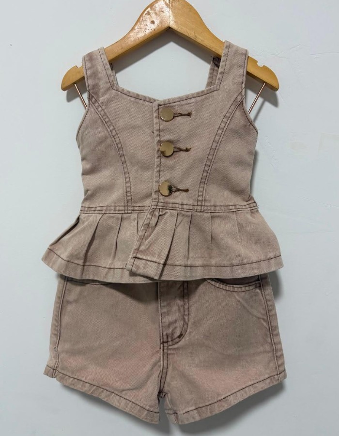CROPPED CASTANHO INFANTIL DESGRADEADO