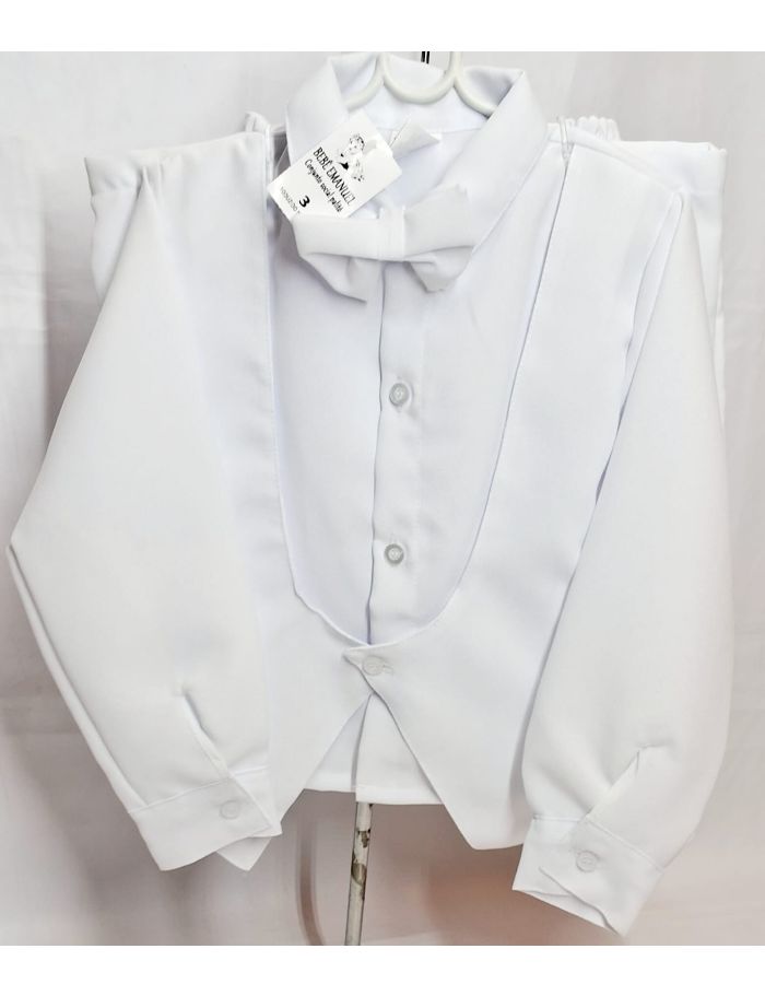 Conjunto Batizado Terno  bebê Emanuel