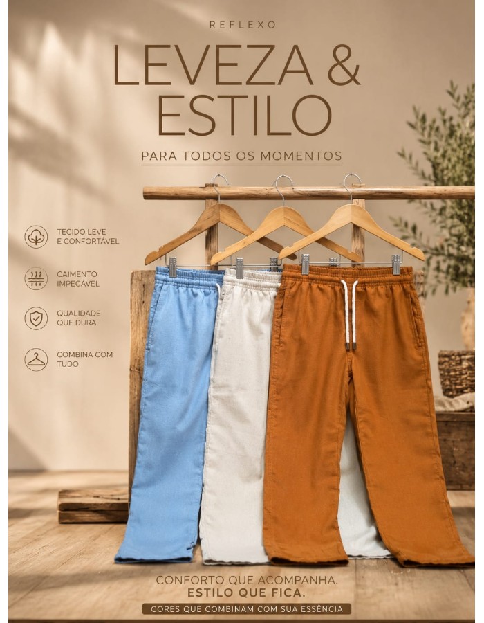 Calça de linho 