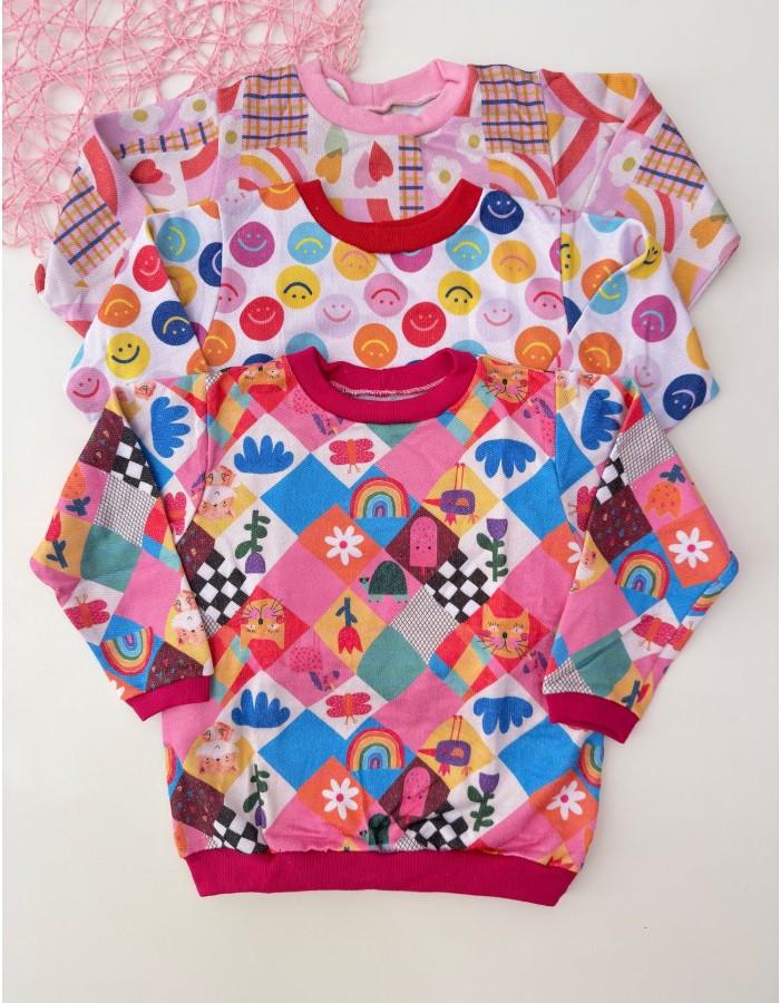 Casaco Moletom Estampado 