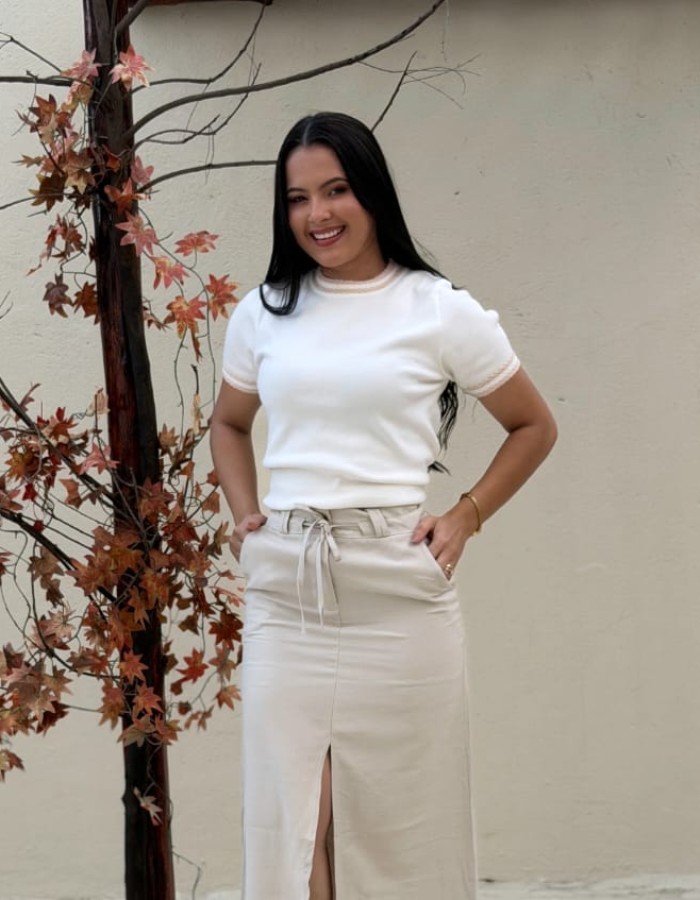 BLUSA TRICO MODAL C/ LISTRAS