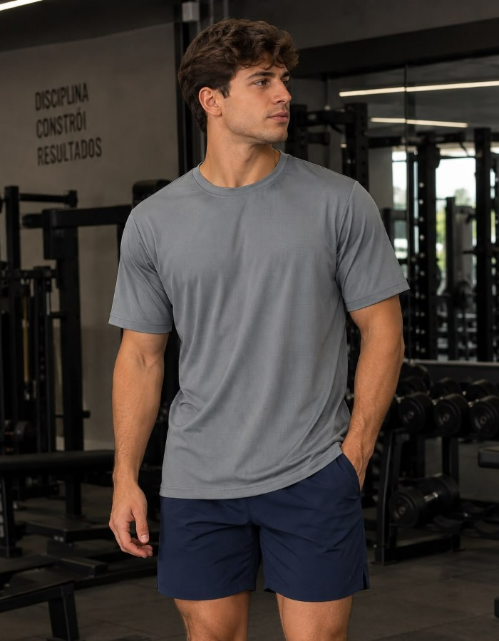 CAMISA MASCULINA GOLA CARECA IMPORTADA