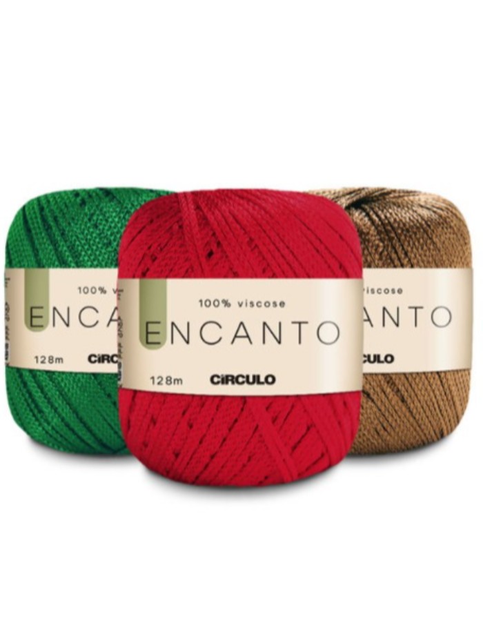 LINHA DE CROCHÊ ENCANTO CÍRCULO 100G - ROLO C/ 128 MESTROS - 1 UND