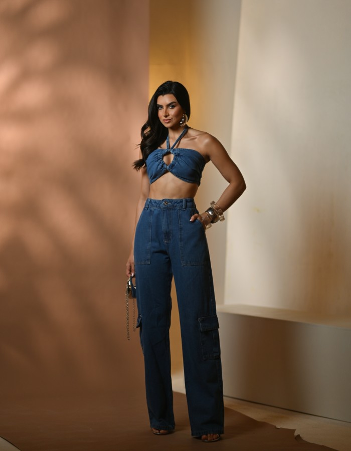 CALÇA SLIM 100%