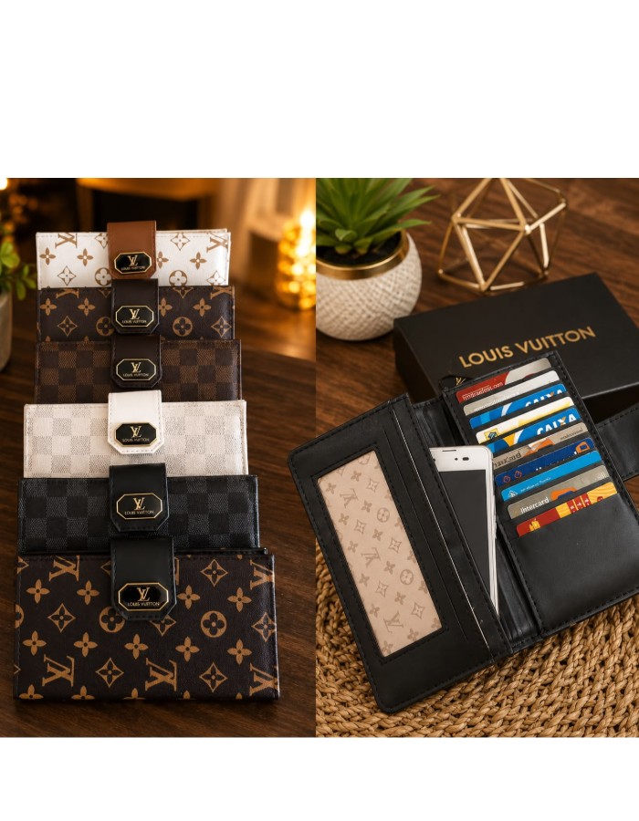 CARTEIRA LOUIS VUITTON GRANDE  PREMIUM 