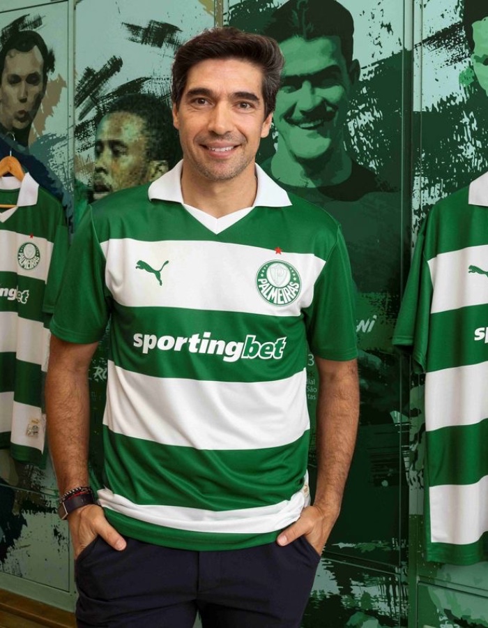 Camisa palmeiras verde branco 