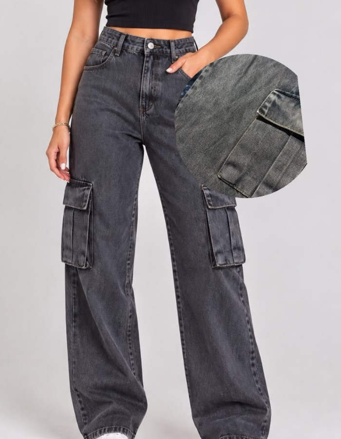 CALÇA CARGO SUJINHO MARRON 