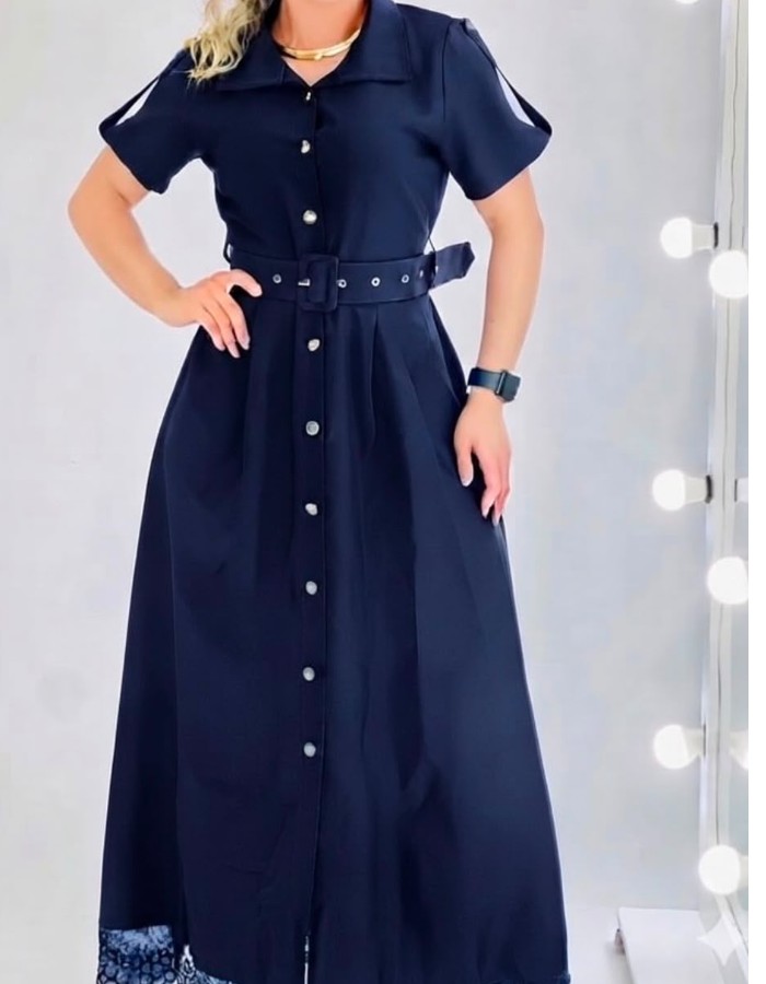 Vestido detalhe em renda 