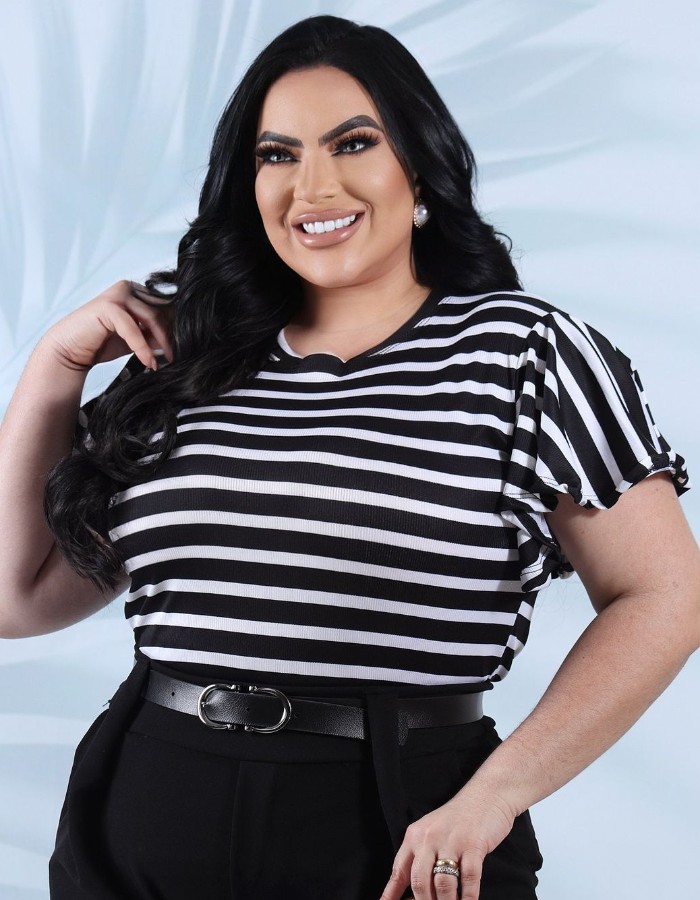 Blusa manga soltinha 