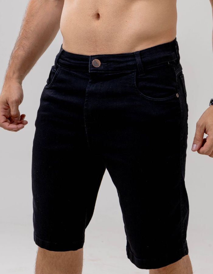 Bermuda Masc Preta Premium