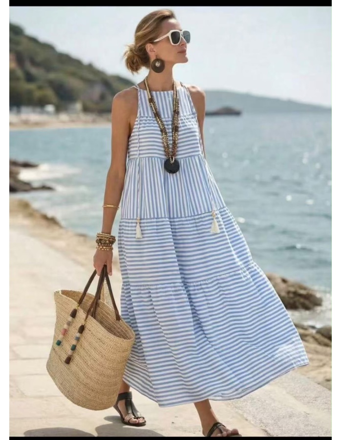 Vestido listras 