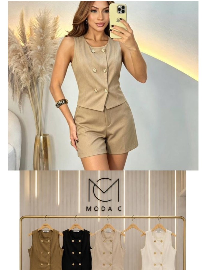CONJUNTO TECIDO TWILL