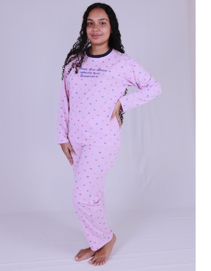 Pijama feminino longo