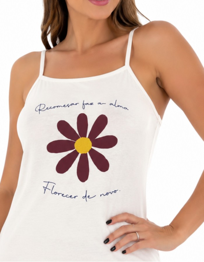 APENAS BLUSA ALÇA-FLOWER