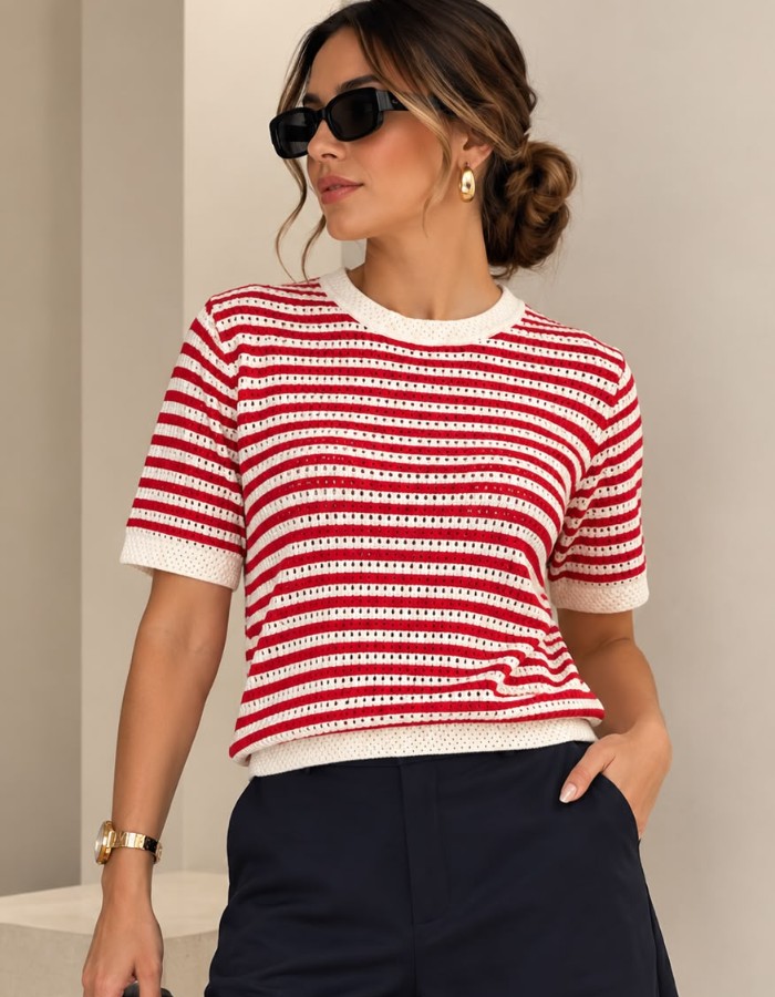 BLUSA TRICÔ FURADINHA