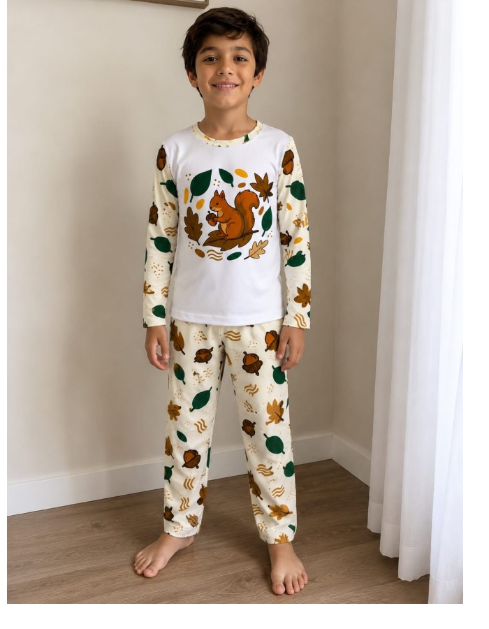 PIJAMA MANGA LONGA SUEDE