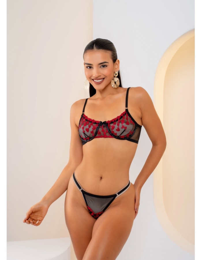 Conjunto Paris bordado 
