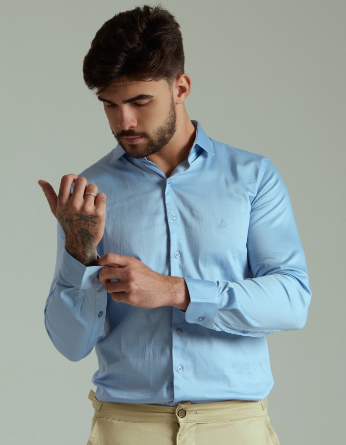 CAMISA ML ACETINADA 