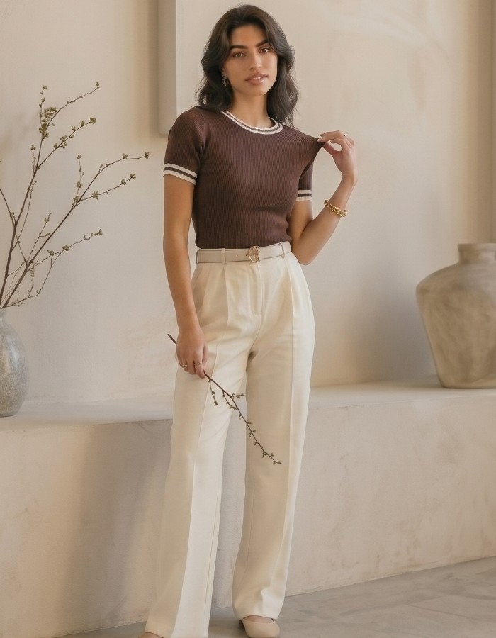 BLUSA TRICO MODAL C/ LISTRAS